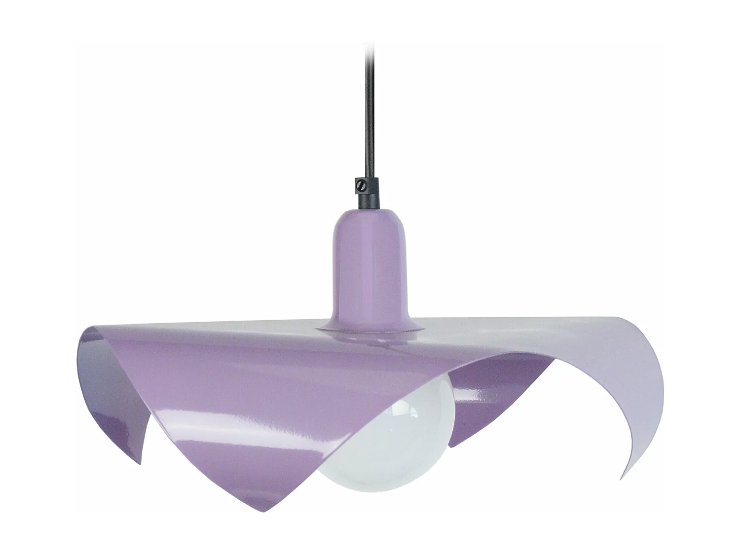 Suspensão TOSEL  MOUCHOIR metal tigela ouro D35 x  H80  cm