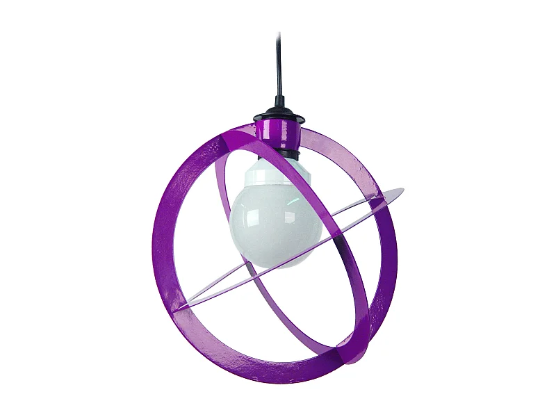 Suspension TOSEL ,métal,Violet ,H88xD28xP28cm