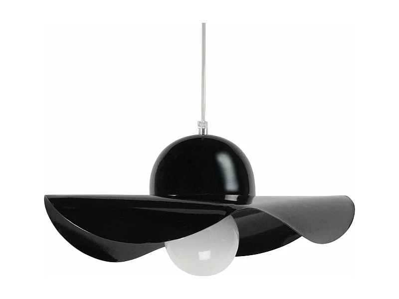 Suspension abstract, métal  noir 77 cm.