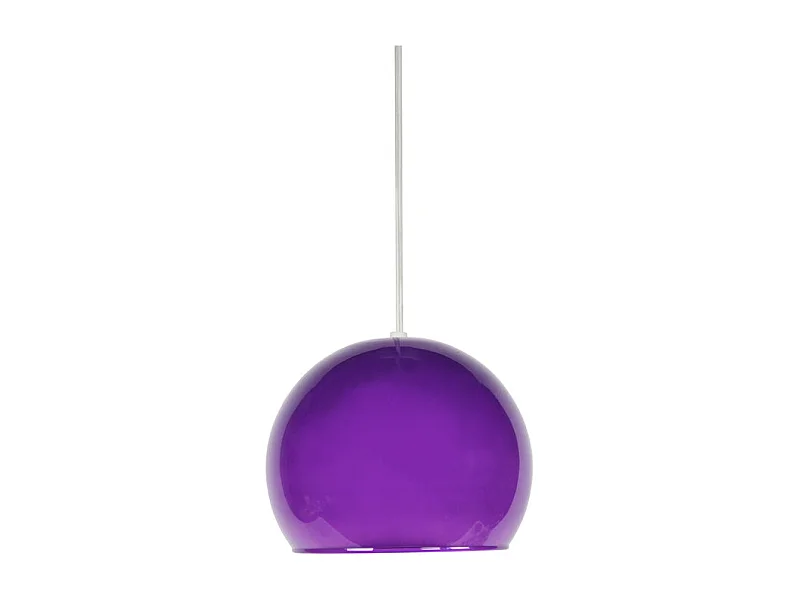 Suspensão TOSEL  PALLA vidro cônico amarelo D25 x  H70  cm