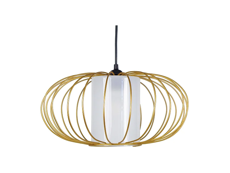 Suspensão TOSEL  OITA vidro globo vermelho D35 x  H77  cm