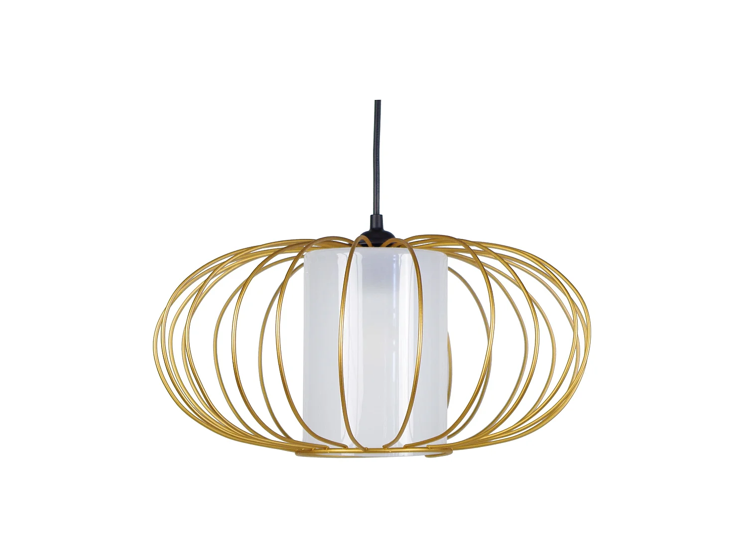 Suspensão TOSEL  OITA vidro globo vermelho D35 x  H77  cm