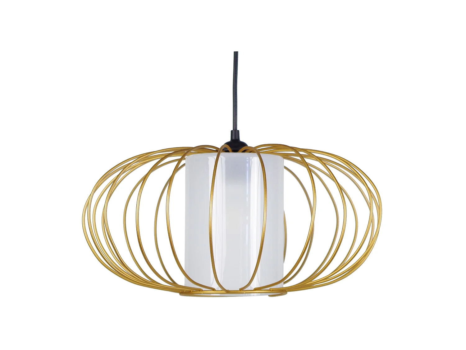 Suspensão TOSEL  OITA vidro globo vermelho D35 x  H77  cm