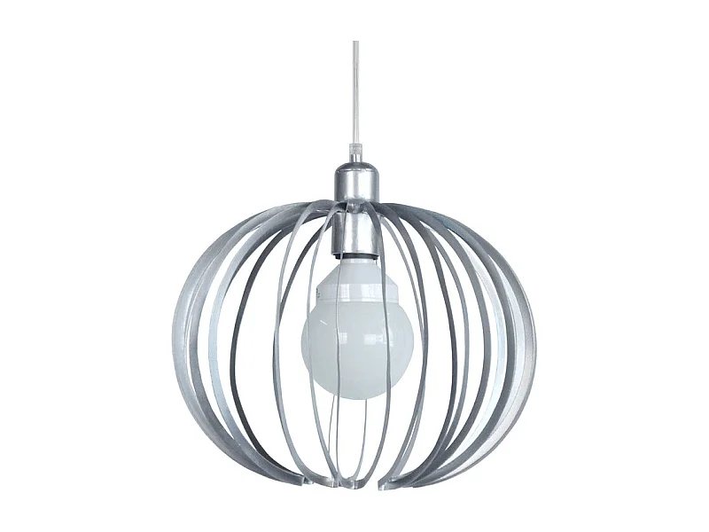 Suspensão TOSEL AFONSO metal globo cinza D25 x  H85  cm