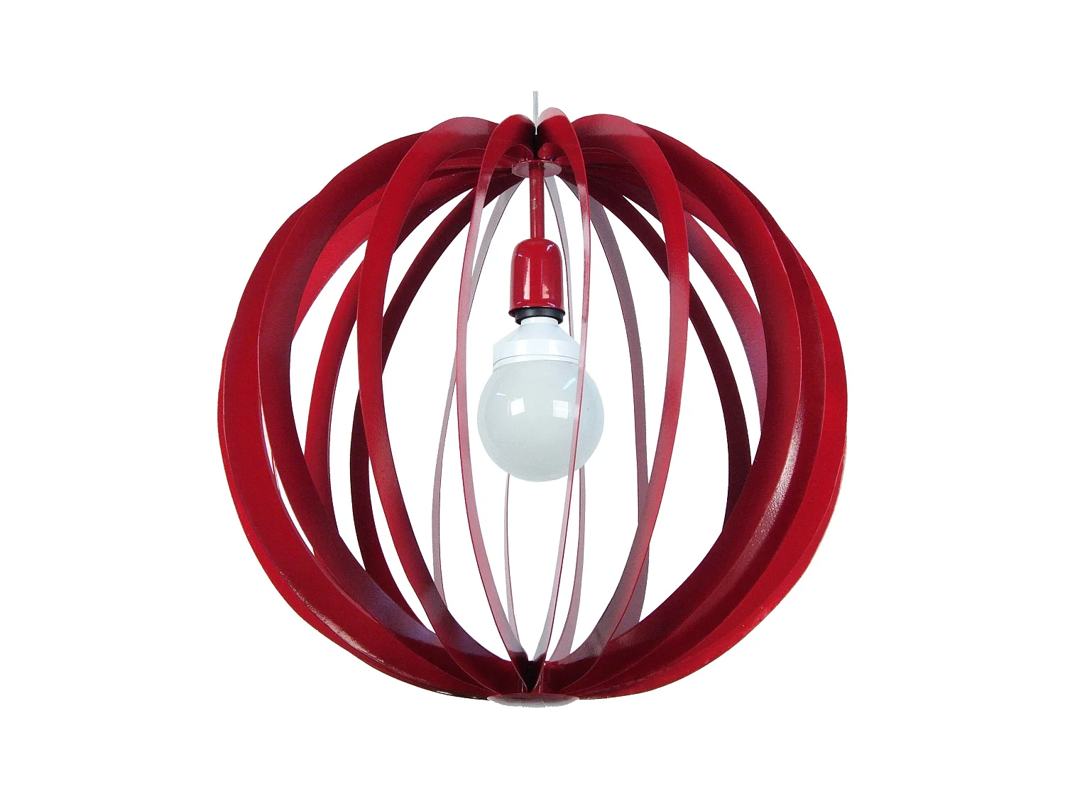 Suspensión  TOSEL ,metal,Rojo,A110xD 50xP50cm