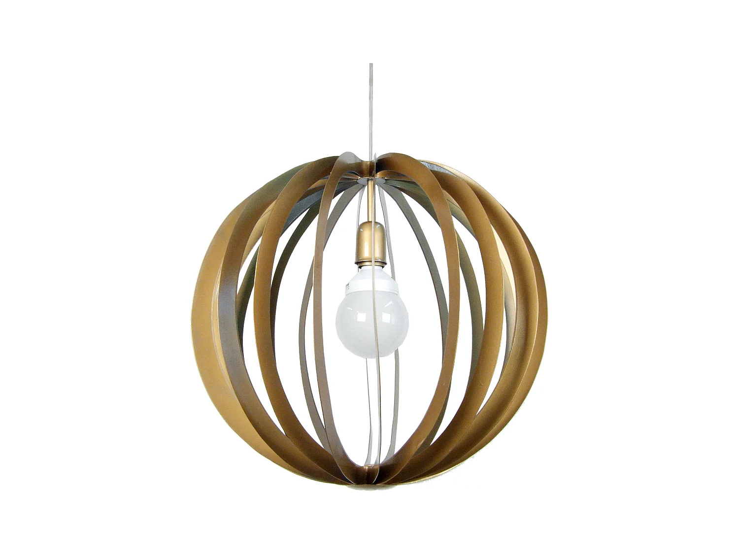 Suspensão TOSEL  HOLLYWOOD plástico cilindro amarelo D14 x  H77  cm