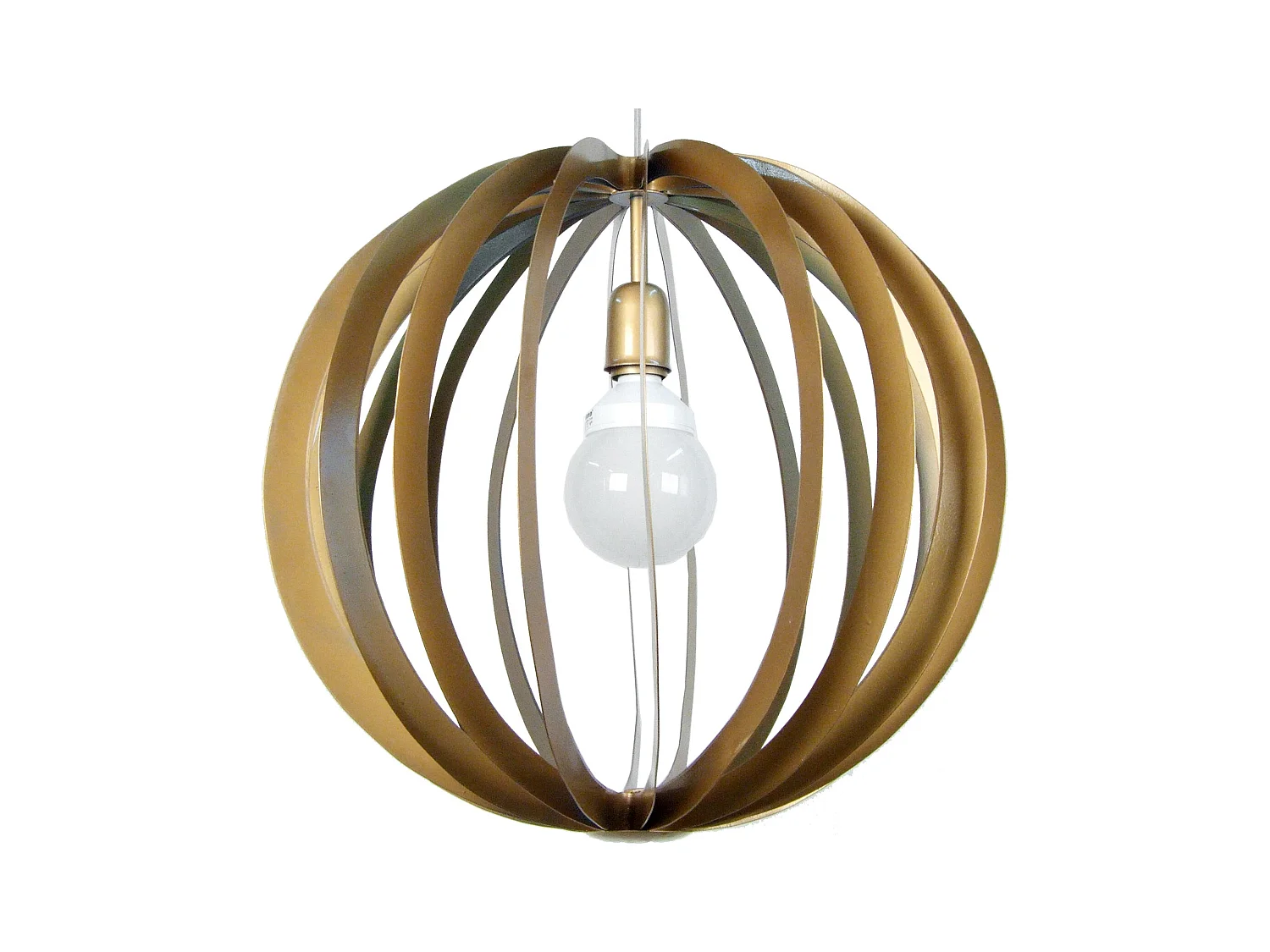 Suspensão TOSEL  HOLLYWOOD plástico cilindro amarelo D14 x  H77  cm