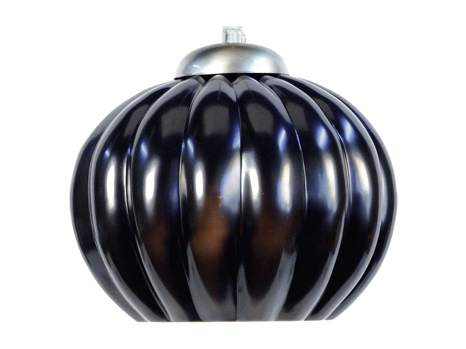 Suspension TOSEL ,verre,Noir ,H80xD23xP23cm