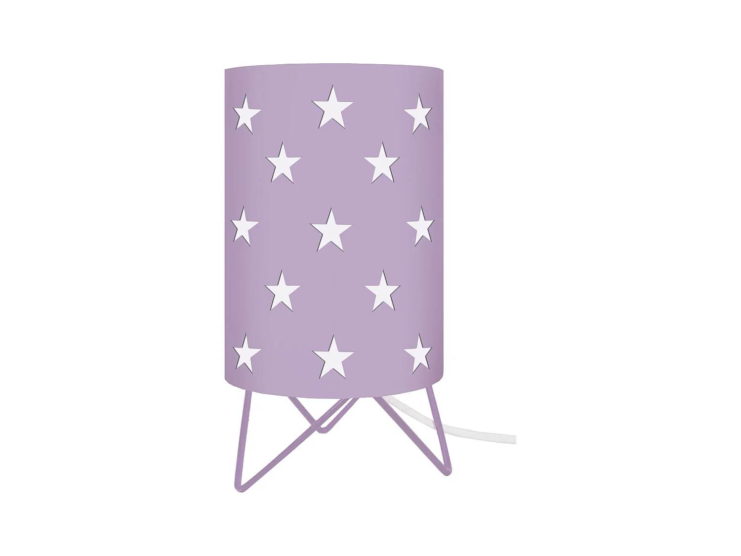 Lampe de Chevet TOSEL ,métal,Violet ,H27xD16xP16cm