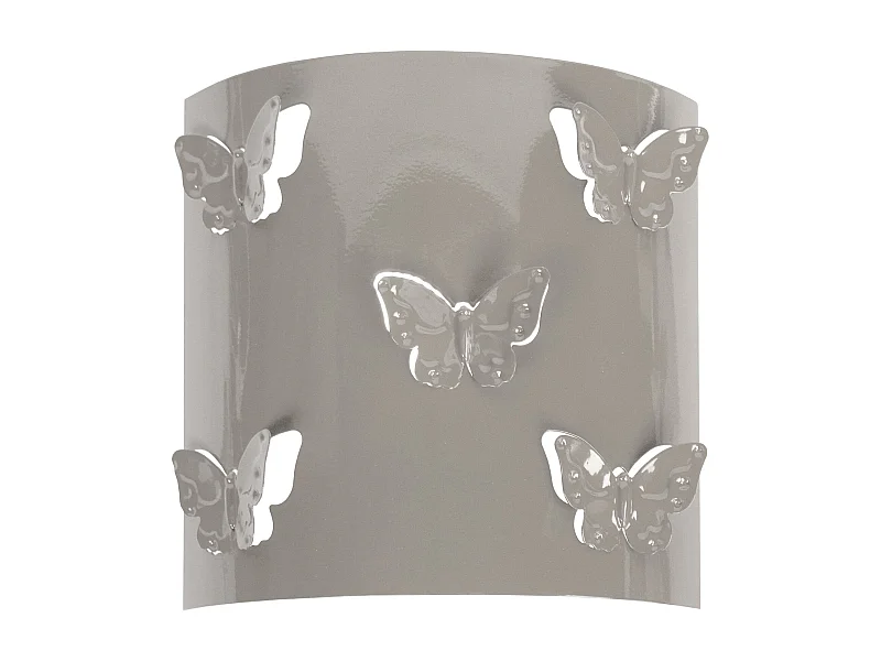 Aplique TOSEL ,metal,Gris ,A8xD22xP22cm