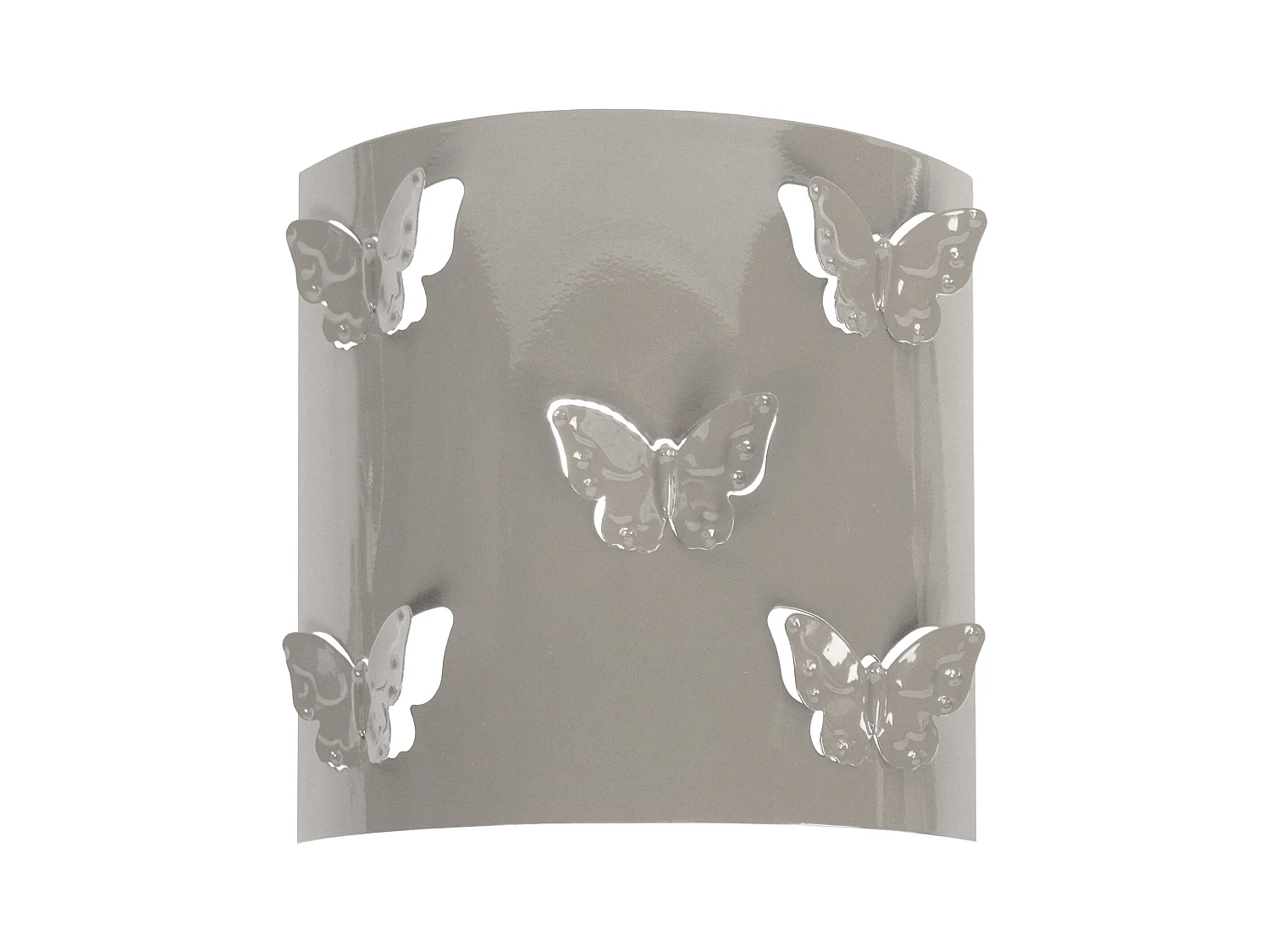 Aplique TOSEL ,metal,Gris ,A8xD22xP22cm