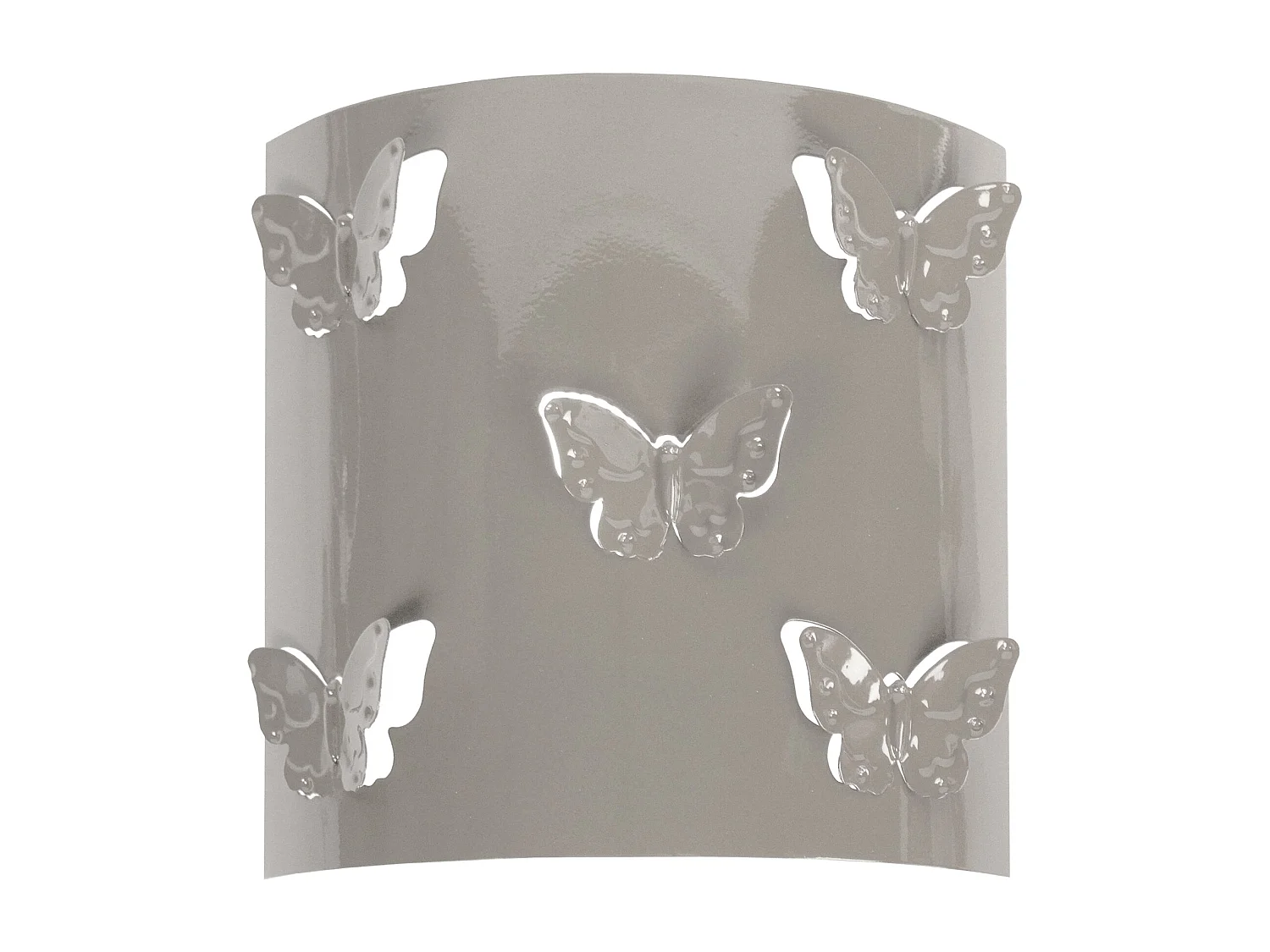 Aplique TOSEL ,metal,Gris ,A8xD22xP22cm