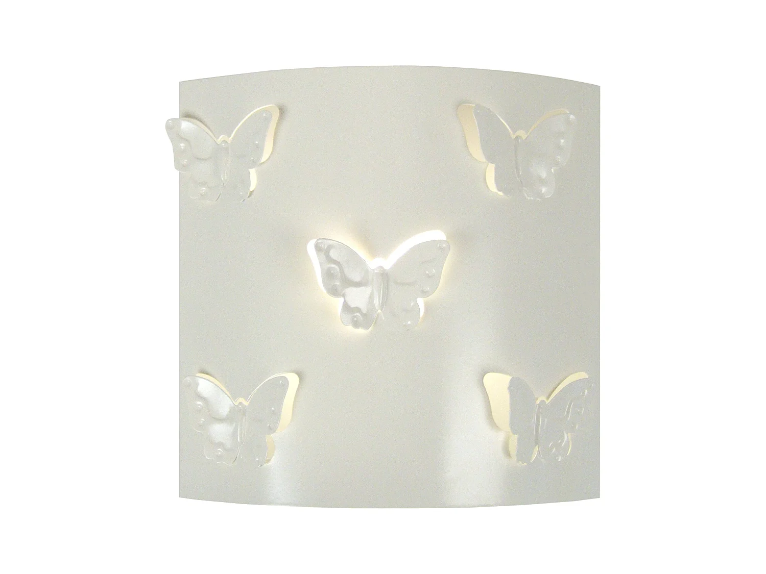 Aplique TOSEL ,metal, Blanco ,A8xD22xP22cm