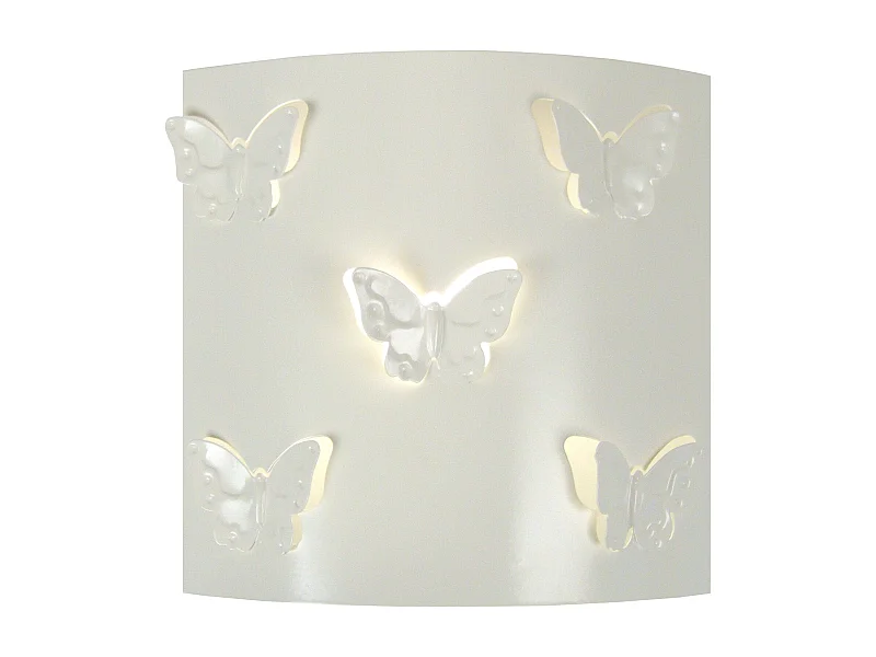 Applique d'Enfant TOSEL ,métal, Blanc  ,H8xD22xP22cm