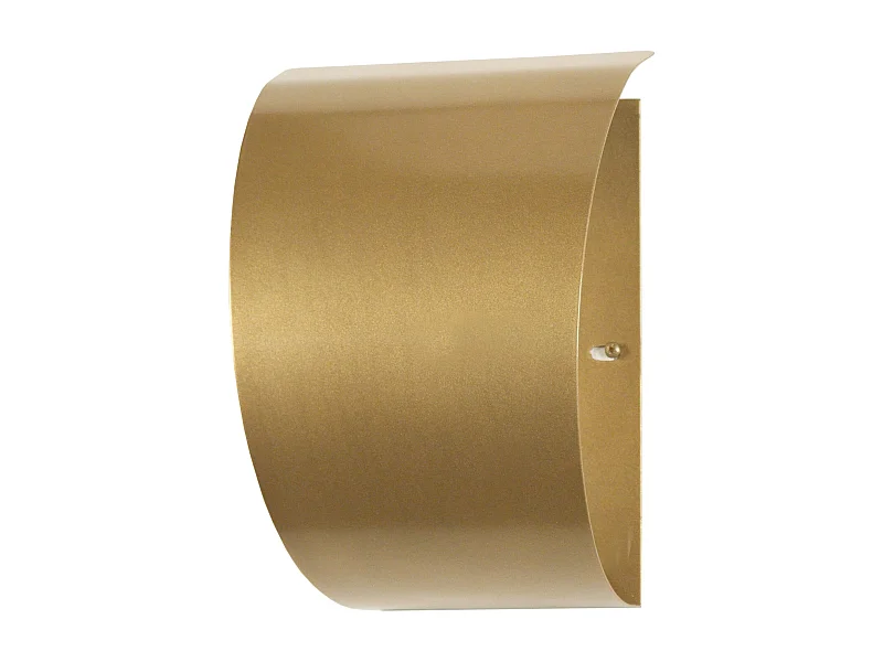 Aplique TOSEL LUNE metal meio cilindro ouro D14 x  H11  cm