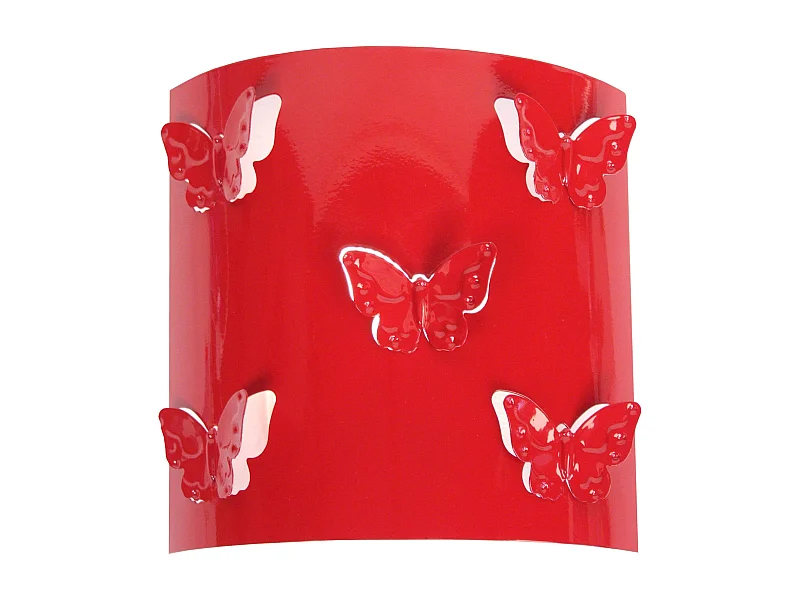 Applique d'Enfant TOSEL ,métal, Rouge ,H8xD22xP22cm