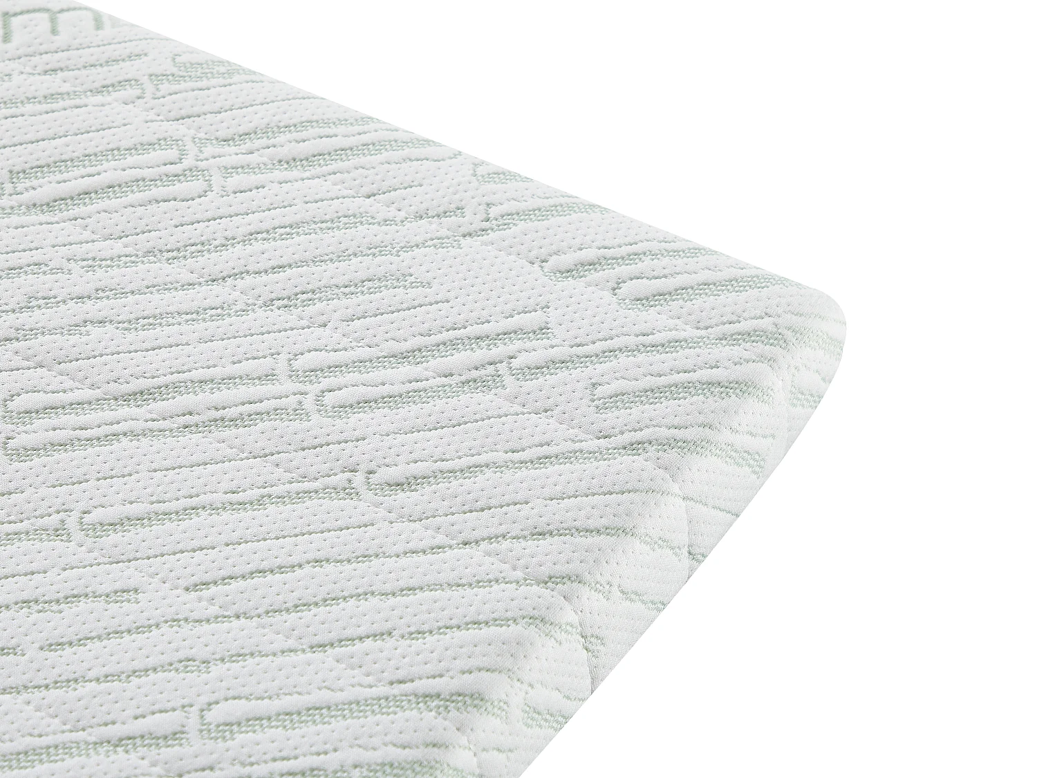 Topmadrass 160 x 200 cm memoryskum bambus betræk 5 cm tykkelse - LUFFY fra NATUREA