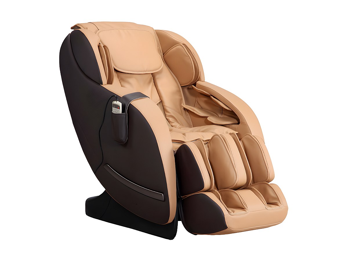 Sillón masaje NEREE Gravedad cero Piel sintética caramelo