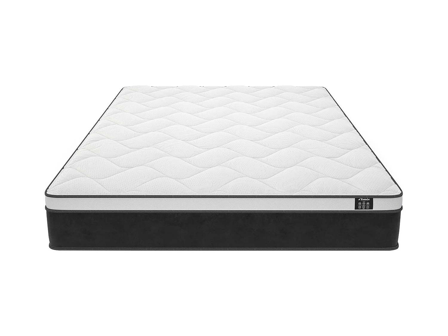 Hybride matras 180 x 200 cm met pocketveren en vormgeheugen dikte 25 cm - ASTRIA Art Collection van YSMÉE