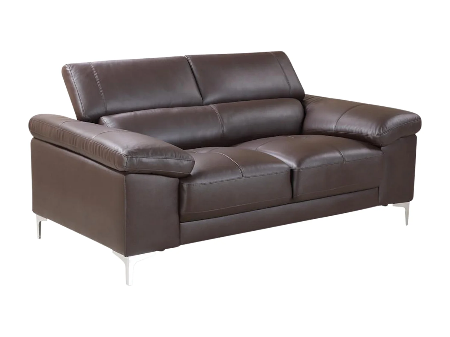 2-seters sofa i skinn SOLANGE - Brun