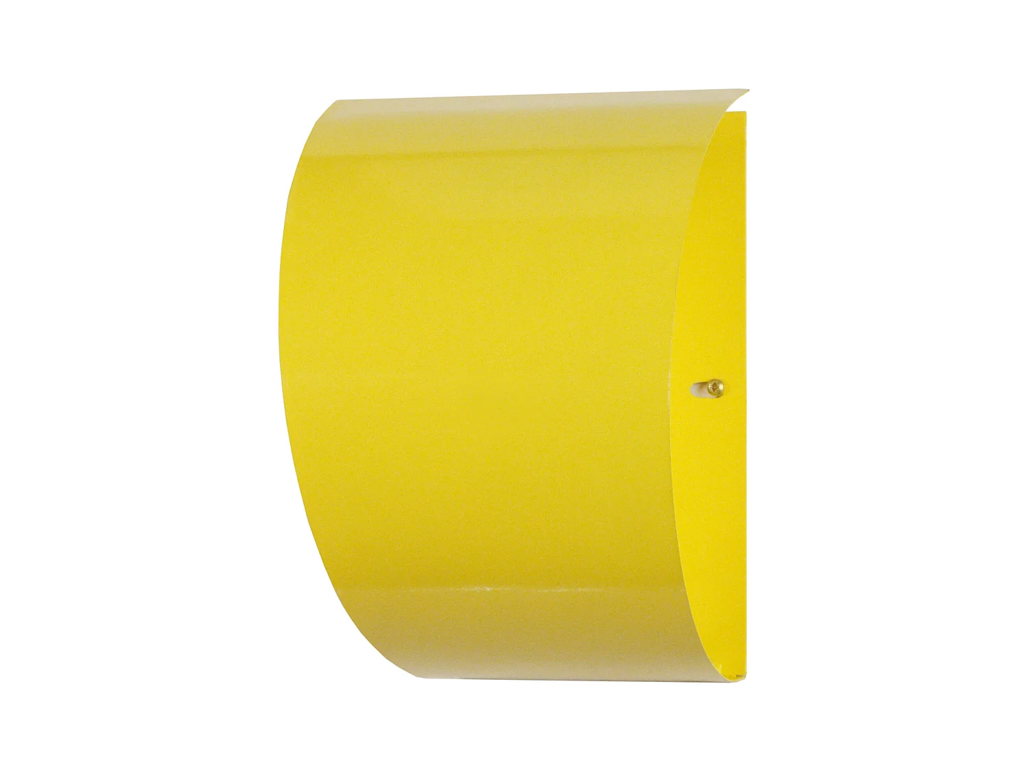 Aplique TOSEL LUNE metal meio cilindro Branco amarelo D14 x  H11  cm