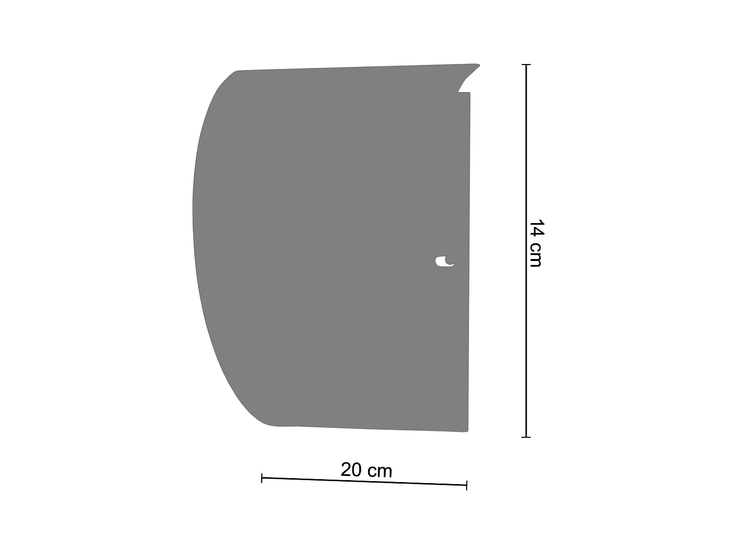 Aplique TOSEL ,metal,Marrón,A10,5xD13xP25cm
