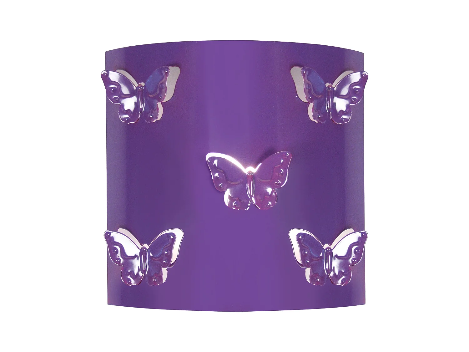 Aplique TOSEL ,metal,violeta ,A8xD22xP22cm