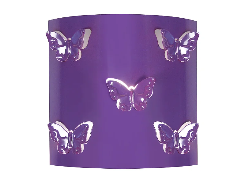 Applique d'Enfant TOSEL ,métal,Violet ,H8xD22xP22cm