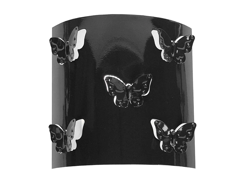 Aplique TOSEL ,metal,Negro ,A10xD14xP25cm