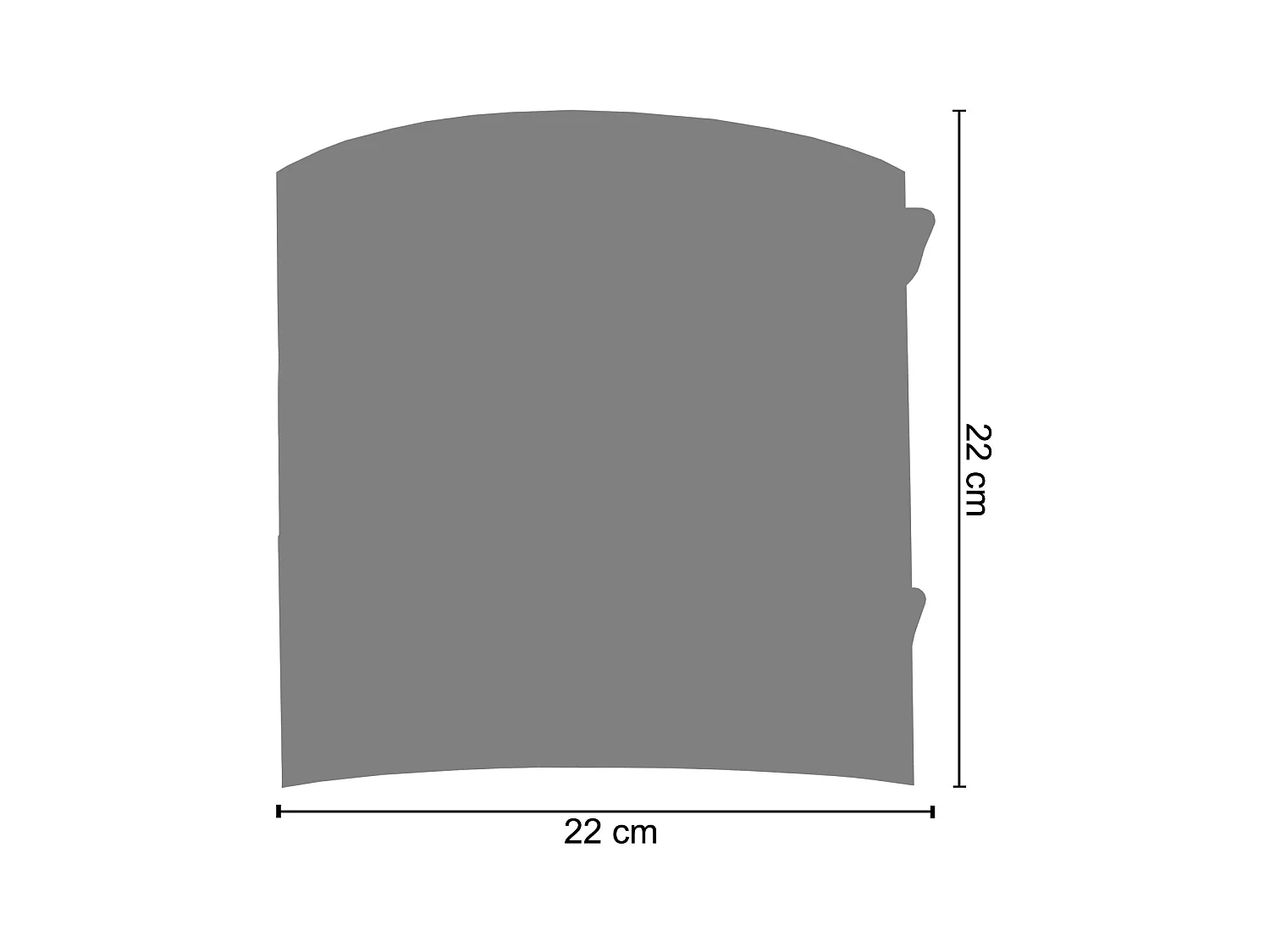 Aplique TOSEL ,metal,Negro ,A10xD14xP25cm