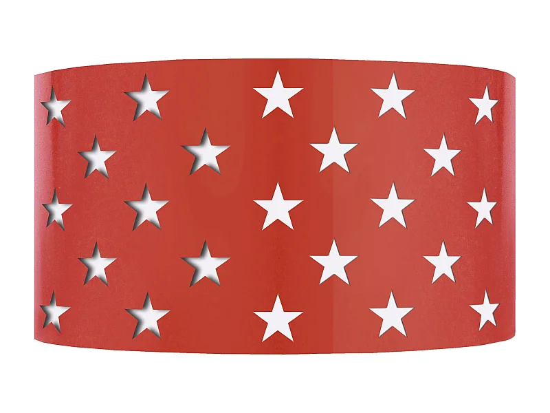 Applique d'Enfant TOSEL ,métal,Rouge ,H10,5xD13xP25cm