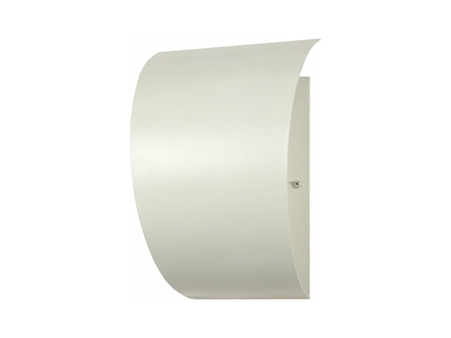 Aplique TOSEL LUNE metal meio cilindro branco D14 x  H11  cm