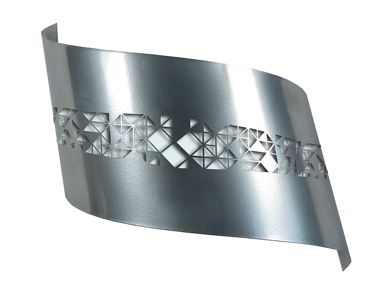 Aplique TOSEL ,metal,Aluminio , A 10xD16x P 25cm