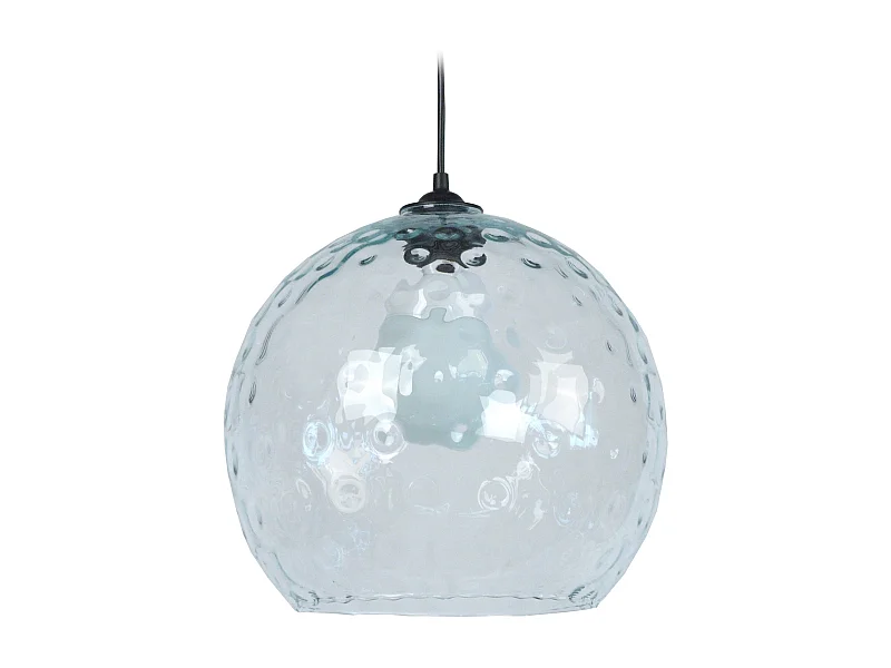 Suspensão TOSEL  GLOBE OPTIQUE vidro globo céu azul D20 x  H77  cm