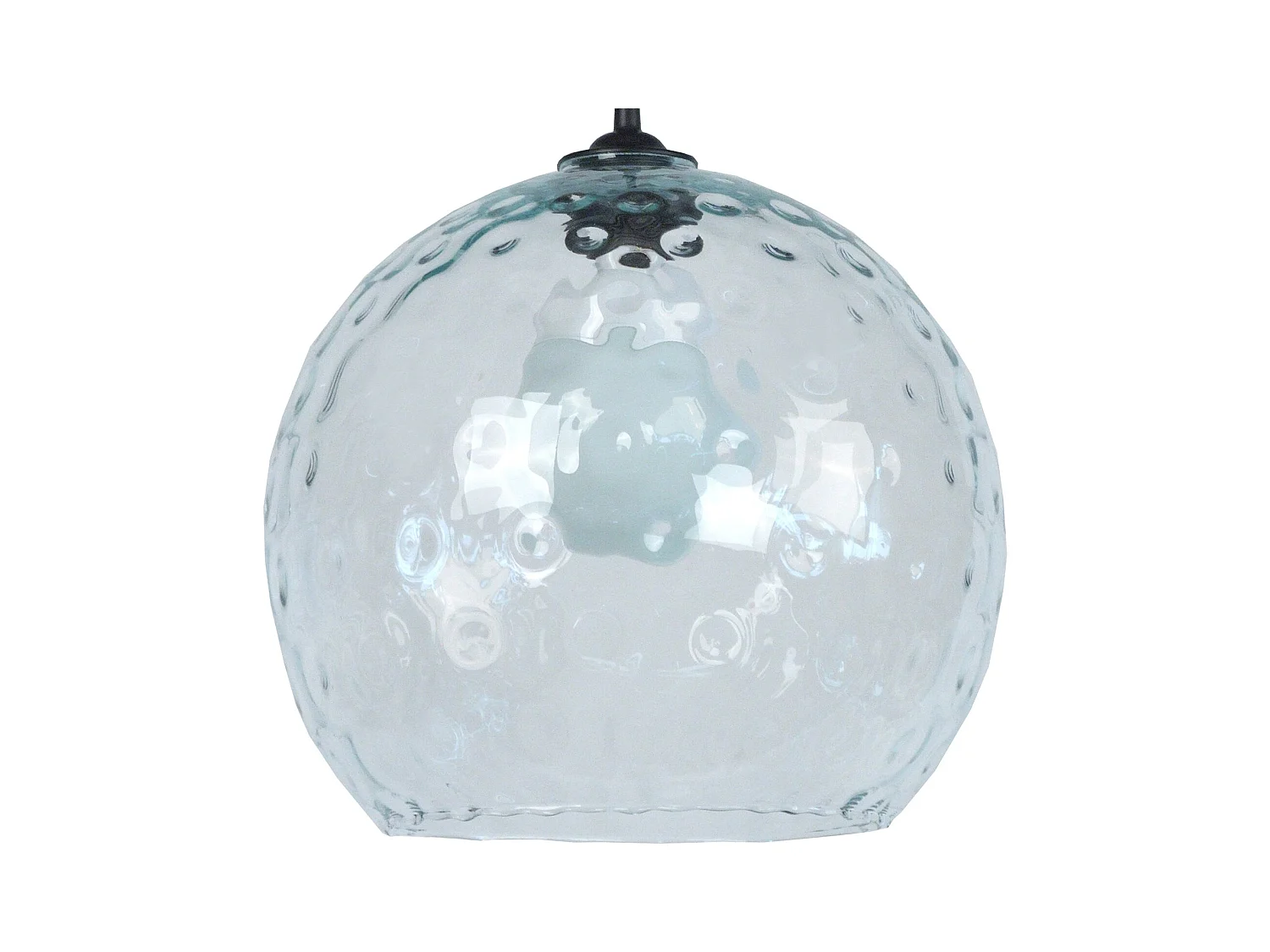 Suspensão TOSEL  GLOBE OPTIQUE vidro globo céu azul D20 x  H77  cm