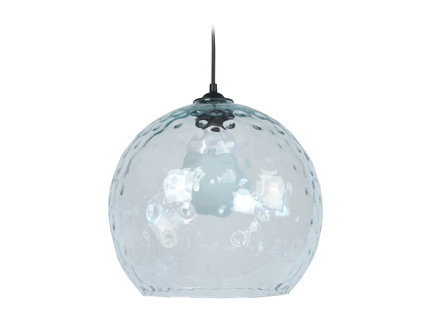 Suspensão TOSEL  GLOBE OPTIQUE vidro globo céu azul D20 x  H77  cm