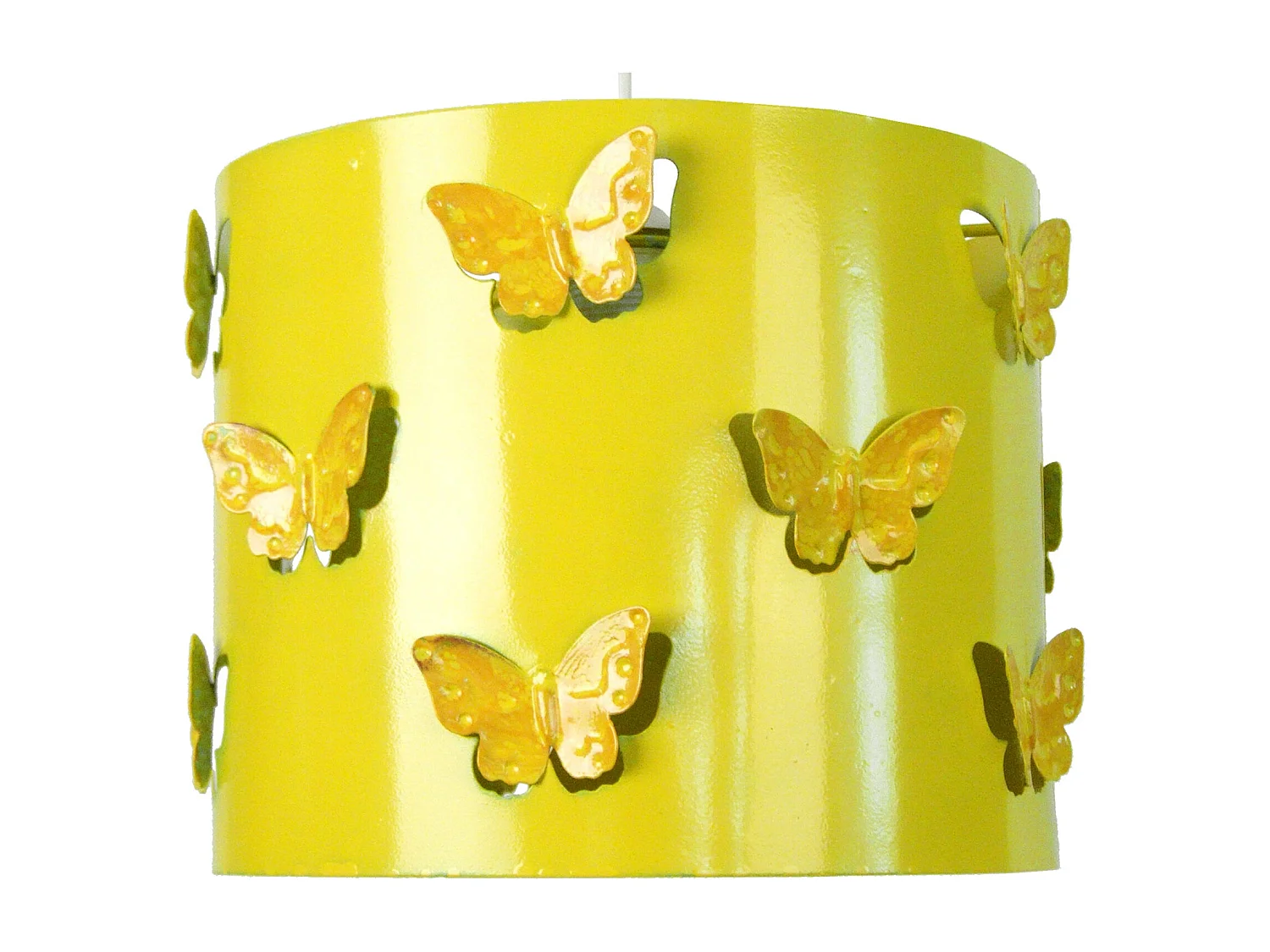 Suspensión  TOSEL ,metal, AMARILLO,A 80xD27x P 27cm