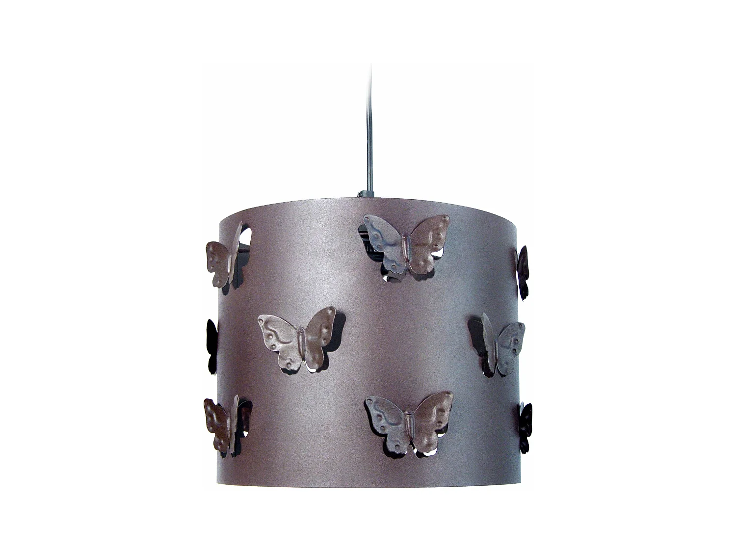 Suspensão TOSEL  PAPILLON vidro cúpula gradiente azul D25 x  H75  cm