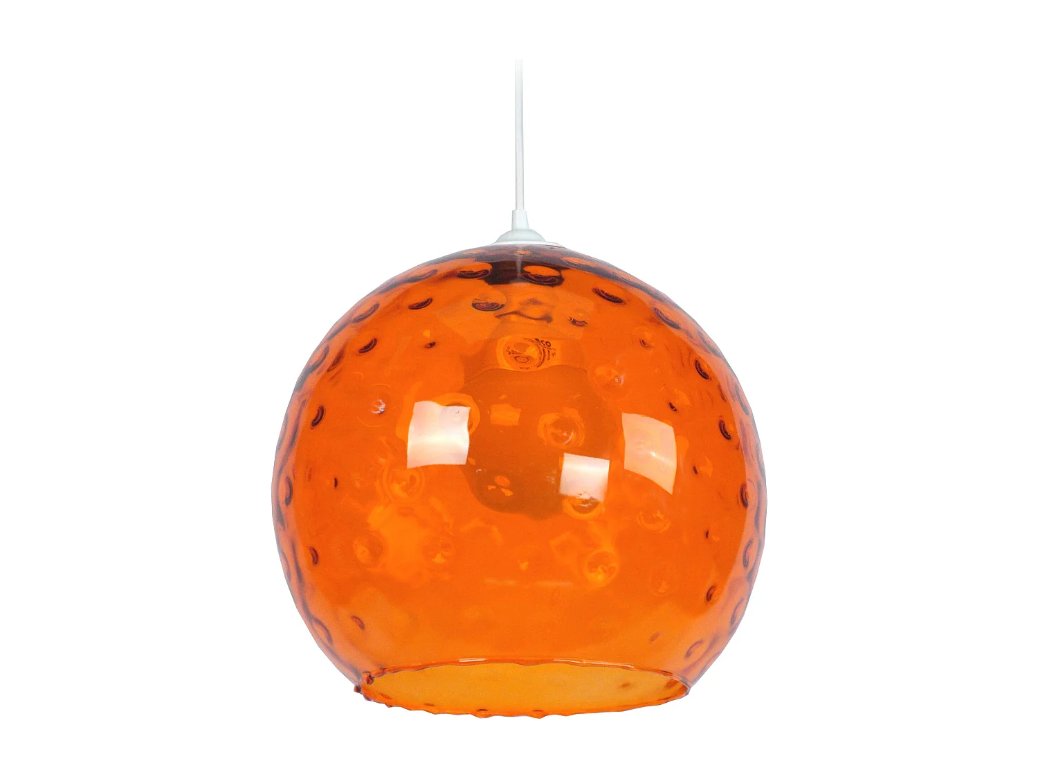 Suspension TOSEL ,verre,Orange ,H85x D30xP30cm