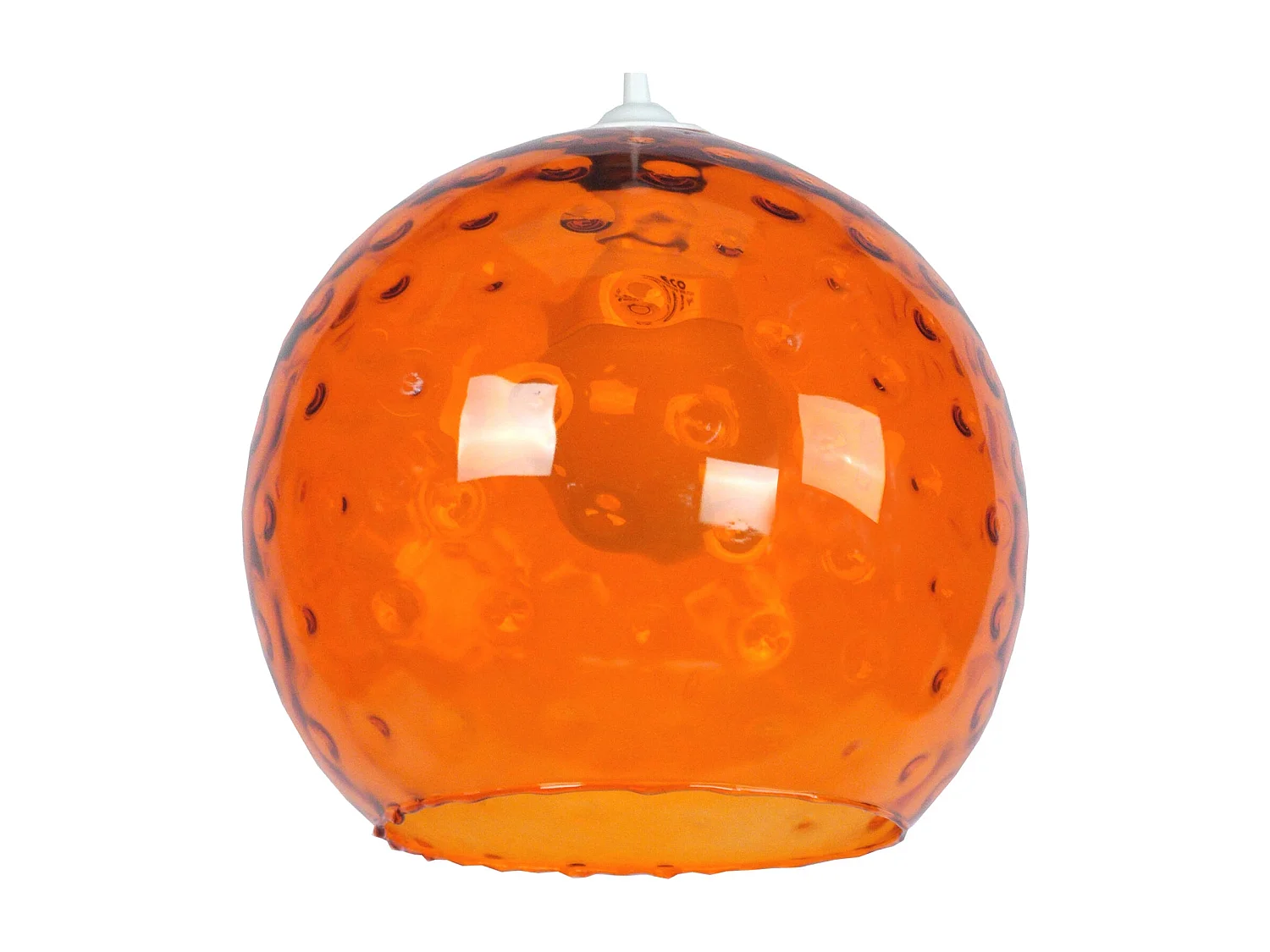 Suspension TOSEL ,verre,Orange ,H85x D30xP30cm