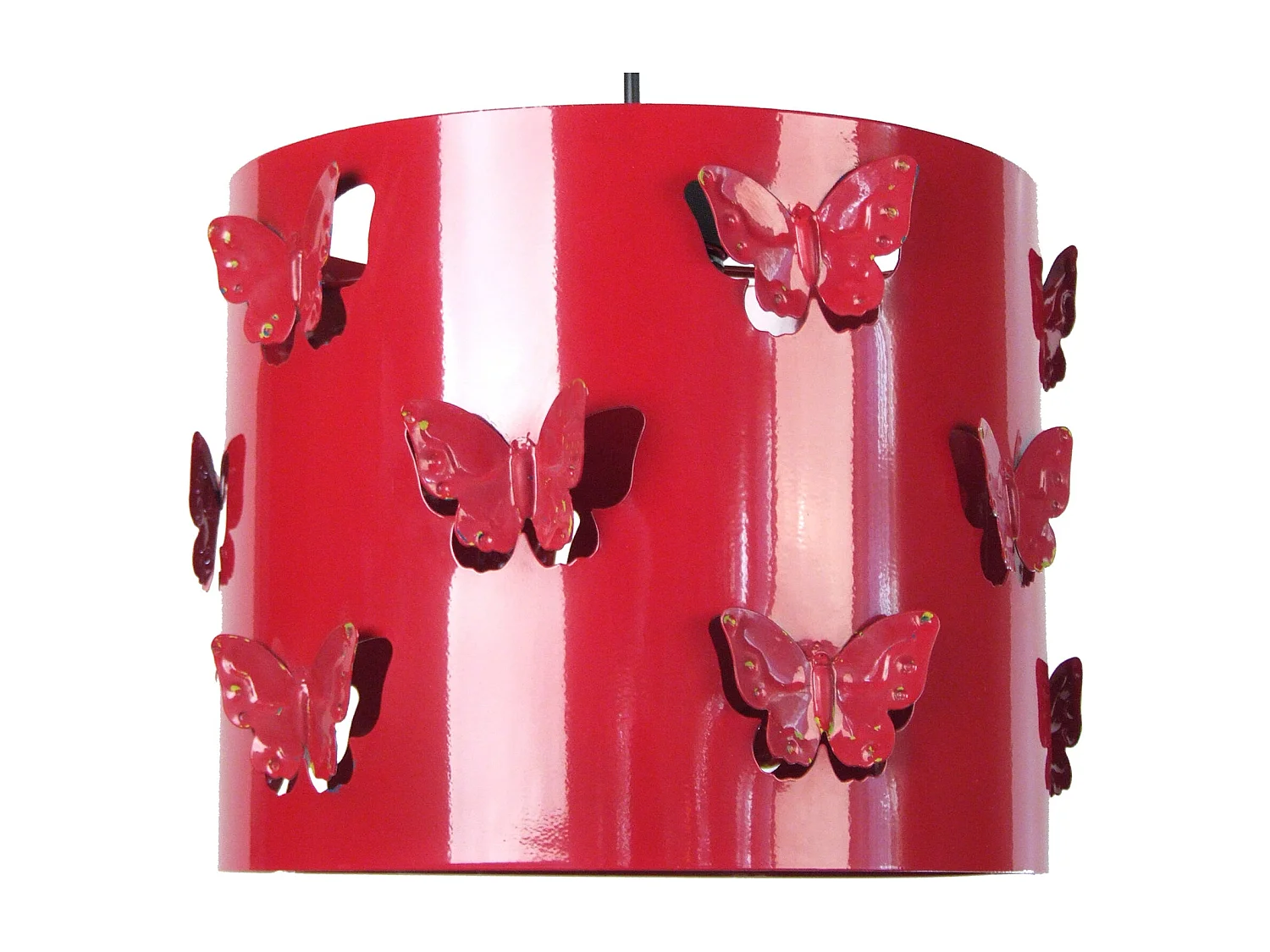 Suspension d'Enfant TOSEL ,métal,Rouge , H 80xD27xP27cm