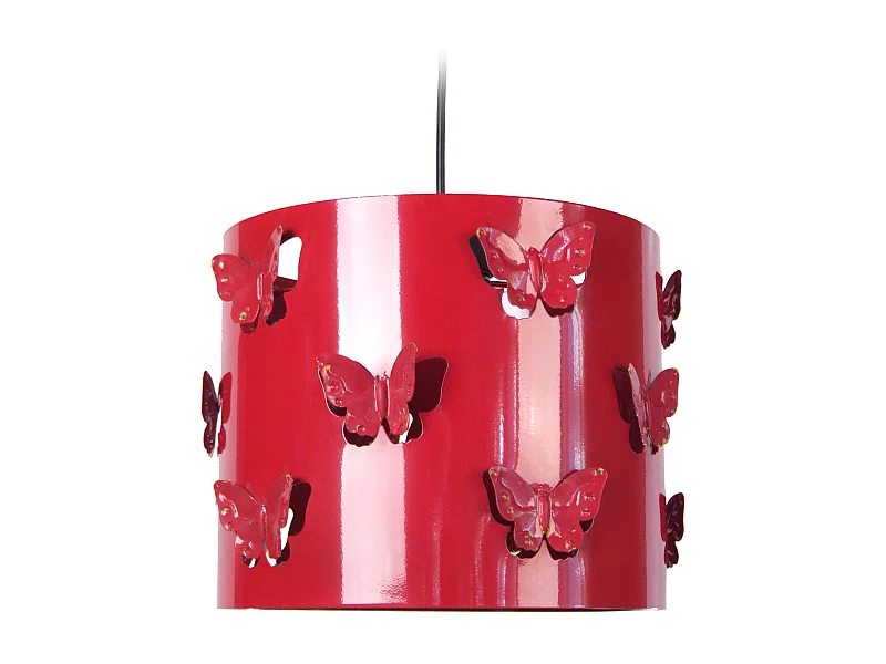 Suspension d'Enfant TOSEL ,métal,Rouge , H 80xD27xP27cm