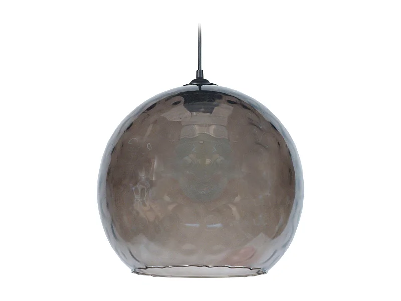 Suspensión  TOSEL ,vidrio,Negro ,A85xD30xP30cm