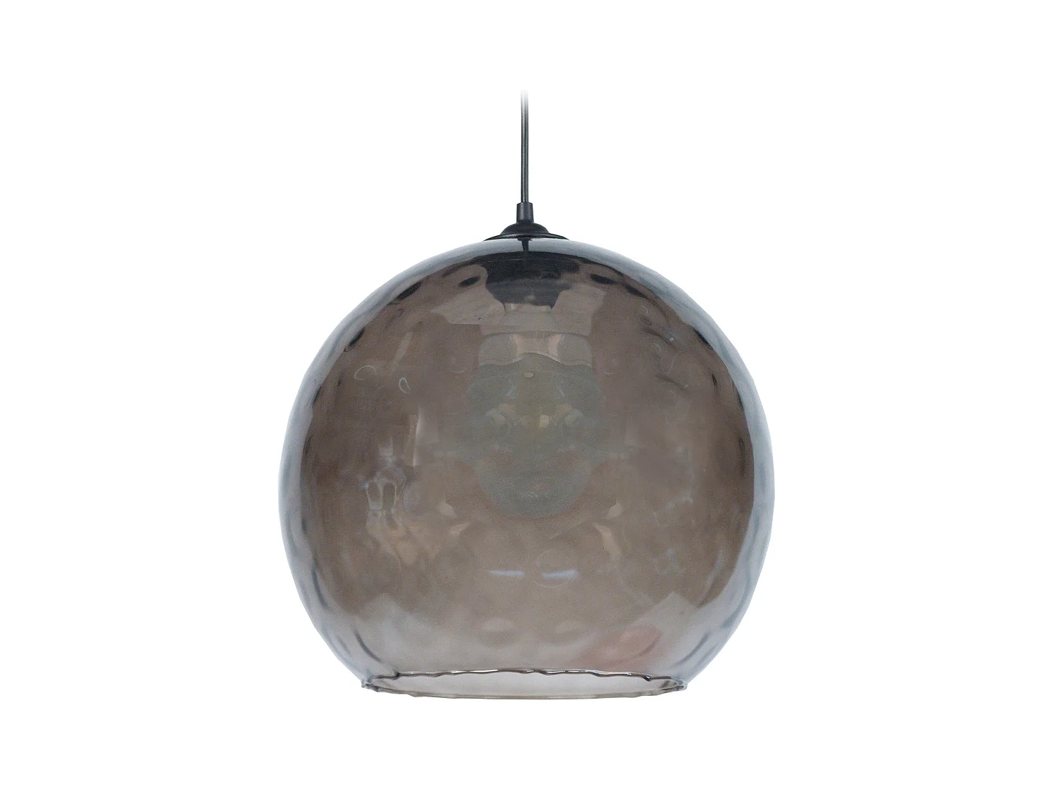 Suspensão TOSEL  GLOBE OPTIQUE vidro globo Branco claro D25 x  H80  cm