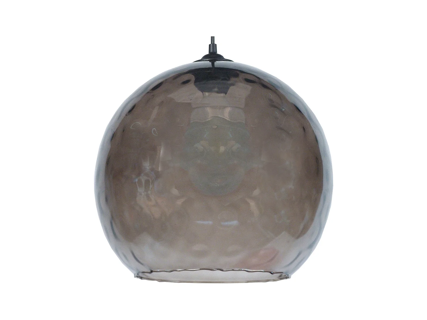 Suspensão TOSEL  GLOBE OPTIQUE vidro globo Branco claro D25 x  H80  cm