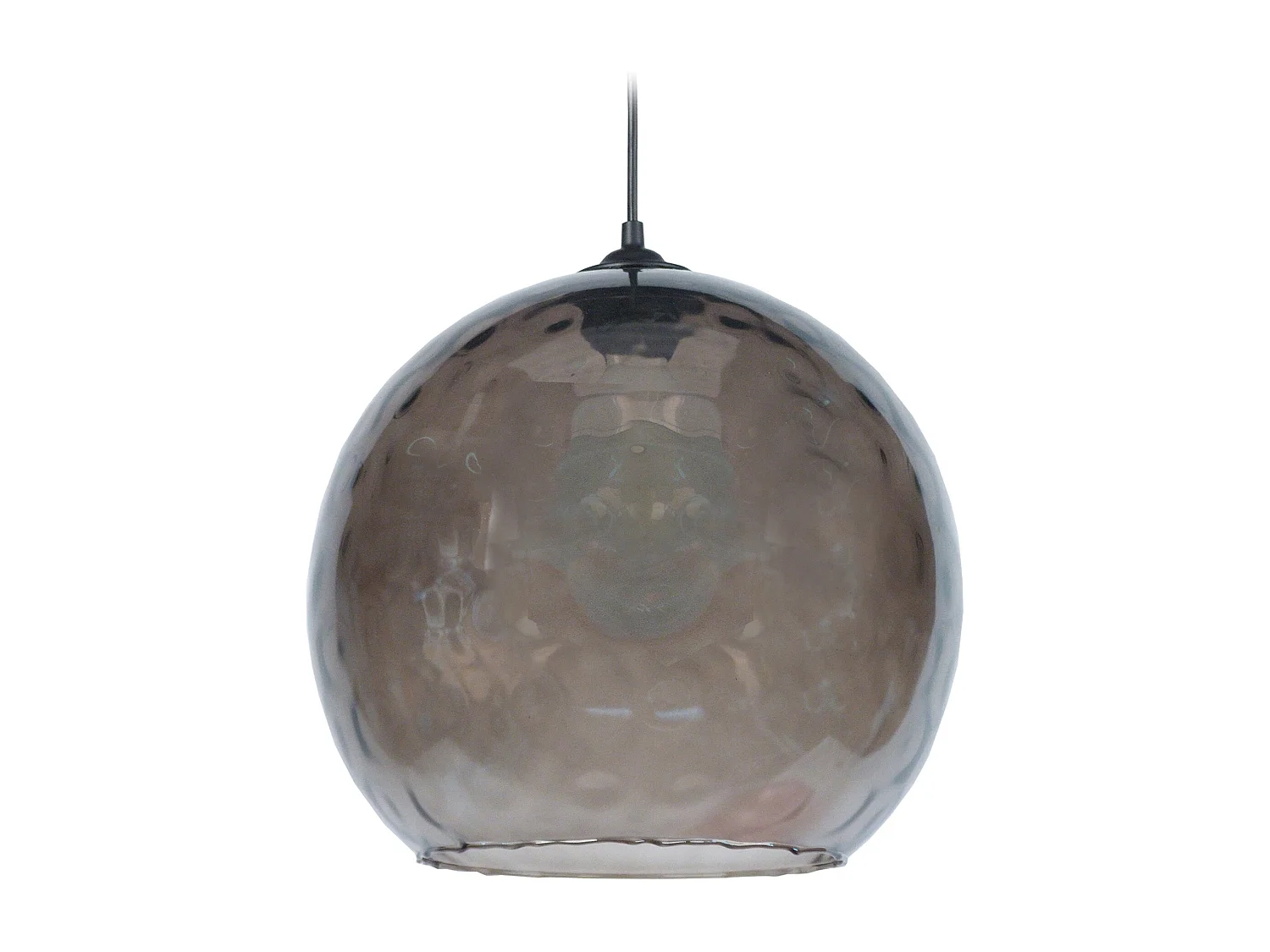 Suspensão TOSEL  GLOBE OPTIQUE vidro globo Branco claro D25 x  H80  cm