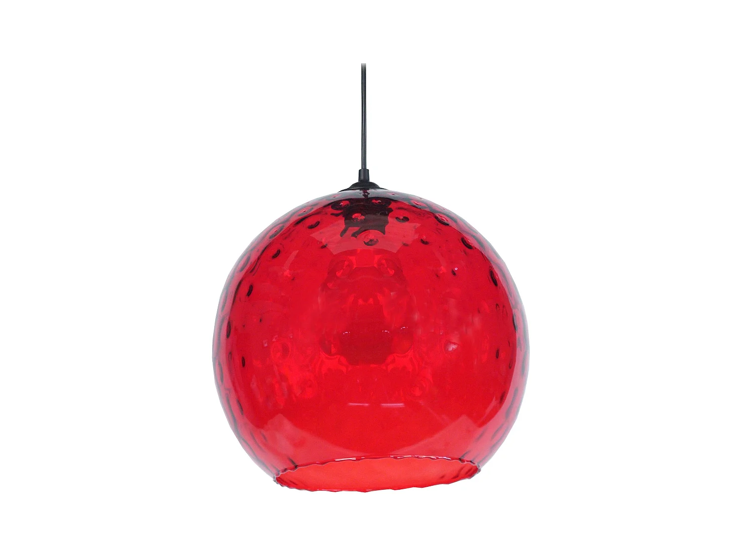 Suspensão TOSEL  GLOBE OPTIQUE vidro globo amarelo D20 x  H77  cm