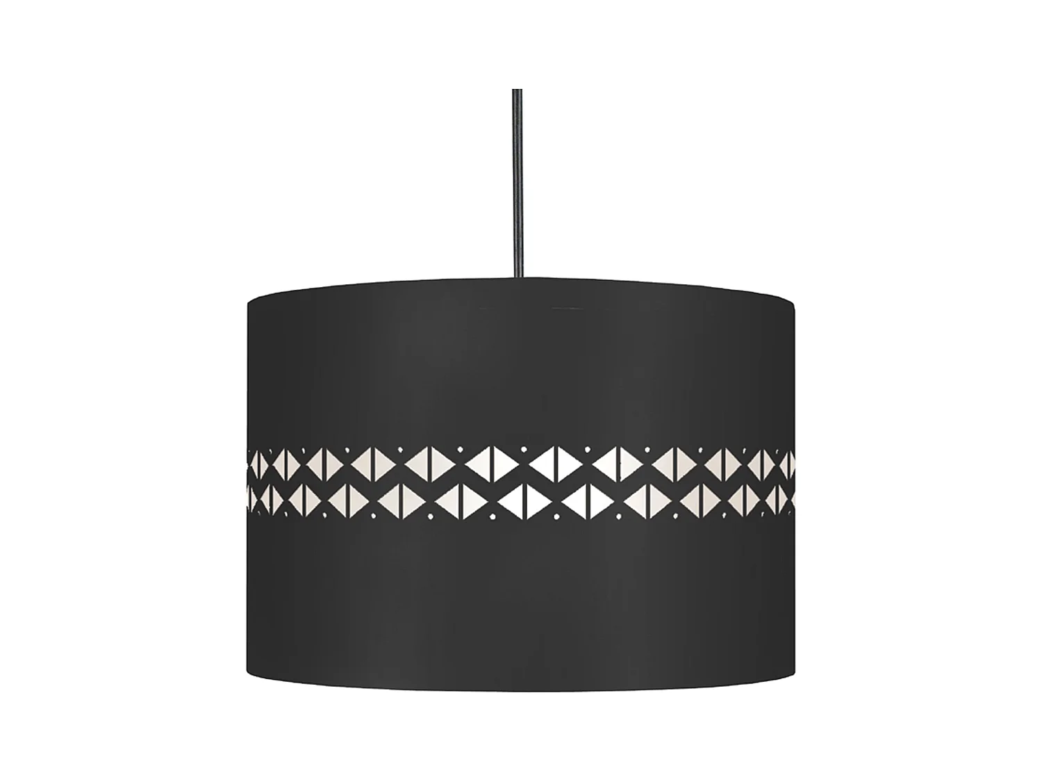 Suspensión  TOSEL ,metal,Negro ,A 80x D30xP30cm