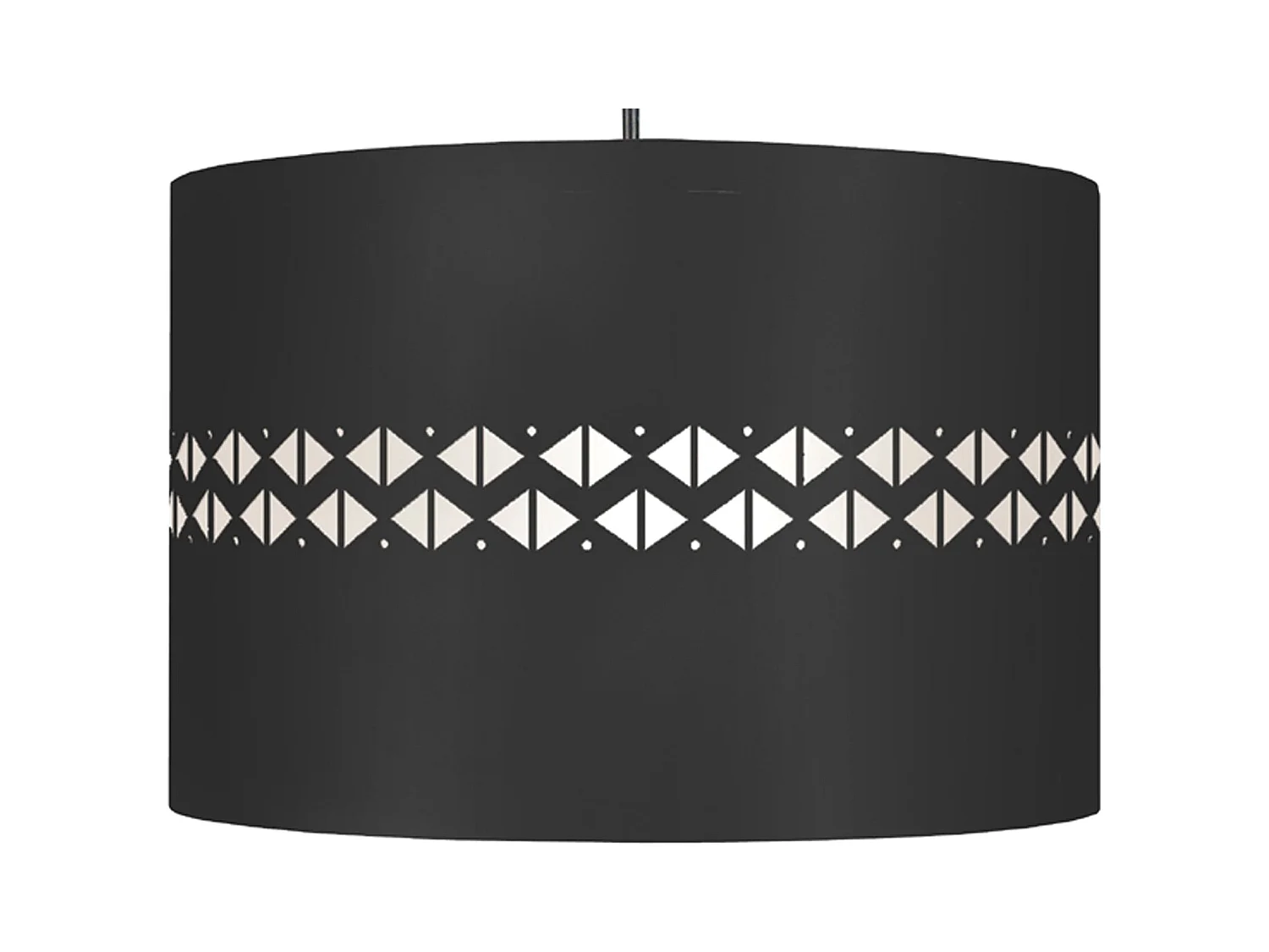 Suspensión  TOSEL ,metal,Negro ,A 80x D30xP30cm