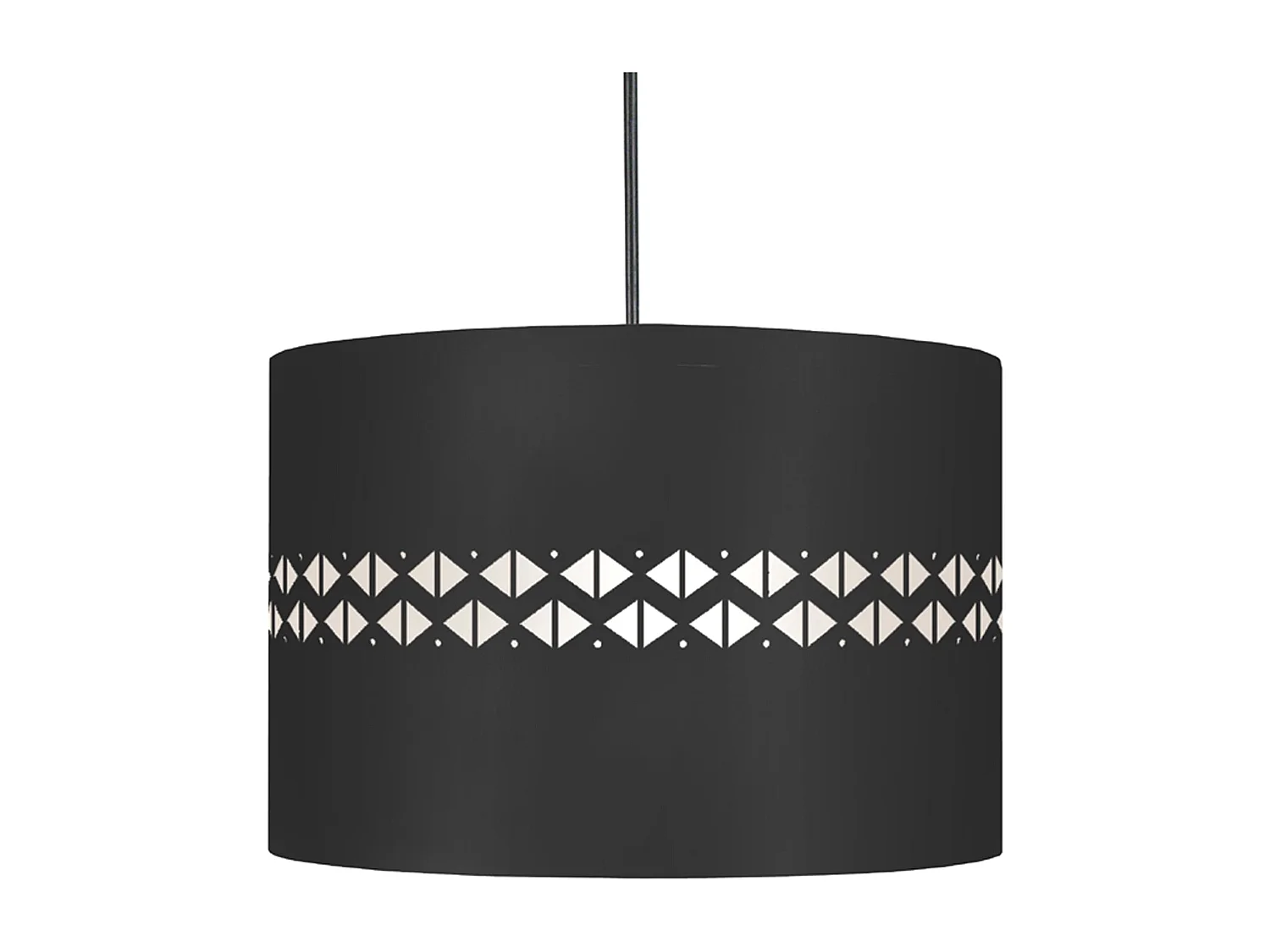 Suspensión  TOSEL ,metal,Negro ,A 80x D30xP30cm